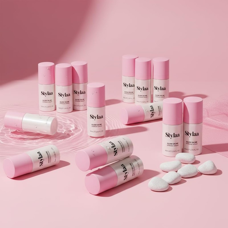 Stylaa Glow On Me Shimmer Gloss, Anti Frizz Shine Serum