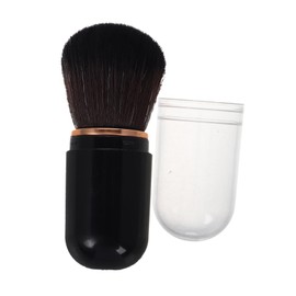 Mikinona Retractable Makeup Brush for Travel Portable Powder Foundation Highlighter Brush Mini Blush Applicator with Cover Essential Makeup Tool for