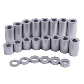 Aluminum Spacer 1" OD x 3/8" ID x Choose Your Length, Round Spacer Unthreaded Standoff Bushing Plain Finish, Fits Screws Bolt 3/8" or M10 by Metal Spacers Online (1" Length, 2 Pack)