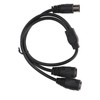 DIN 5 Pin Male to 2 DIN 5 Pin Female
