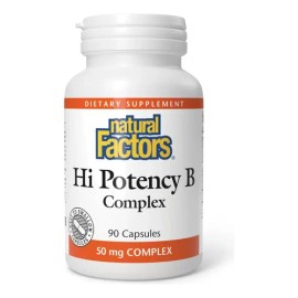 Complejo B De Alta Potencia 50mg Natural Factors                                                                                                      