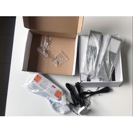 ACCE Super Thin and Aluminium Body LED Under-Unit Light Kitchen Furniture Light Warm White Includes Converter One Spotlight with Switch (2 Pieces)