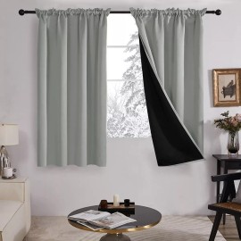 Deconovo Store 2 Cortina Forro Blackout Aislamiento Térmico Ruido 107x160cm