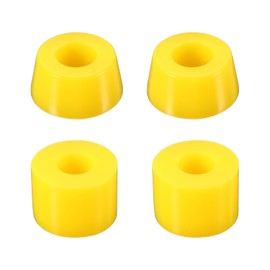 PATIKIL Skateboard Bushings, 90A PU Long-Board Truck Bushings Rebuild Kit for Skateboard Parts, Yellow