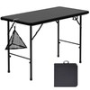 VECELO Folding Table 4 Foot with Mesh Bag, Indoor Outdoor