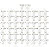 50Pcs Air Flow Control Valve Pneumatic White Adjustment Durable Quick