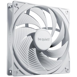 ¡Be quiet! Pure Wings 3 Ventilador blanco de alta velocidad PWM de 140 mm | Motor de bucle cerrado de regulación de velocidad | Velocidad de gama alta | RPM mínimas bajas | Marco de ventilador
