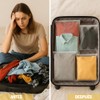 Bolsa Organizadora de Viaje Bolsas Esmerilada Resellable Boutique Envio Ropa