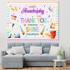 POYCTRIN 96x72inch Happy Housekeeping Week Backdrop Thank You for All
