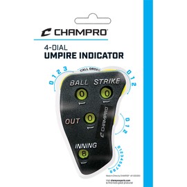 Champro Umpire Indicator, 4 Dial (Black/Optic Yellow)