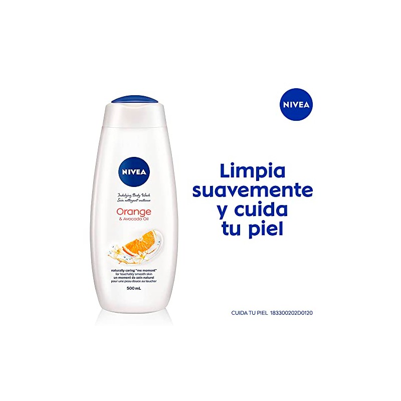 NIVEA Jabón Líquido Corporal Humectante Orange And Avocado Oil (400