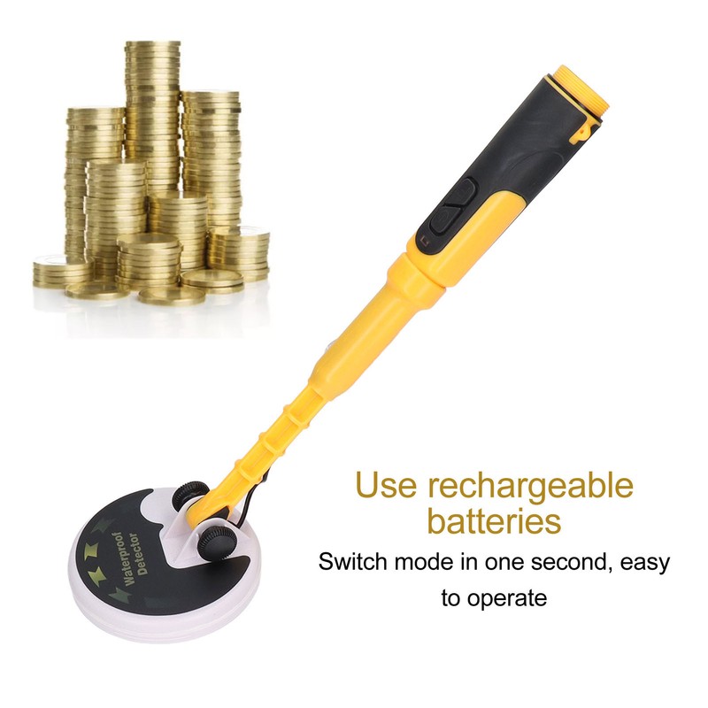 Metal Detector Handheld ABS Accurate Rechargeable Waterproof Metal Detecting Equipment