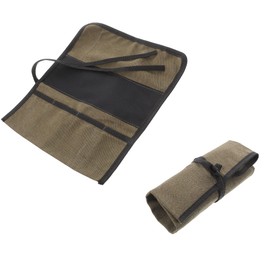 Baluue Roll Up Tool Bag, Wrench Pouch Canvas Tool Pouch Roll Up Pouch Multipurpose Pouch Tote Bag Spanner Organizer Warehouse Garage Electrician Repairman Canvas Bag for Chisel Screwdriver