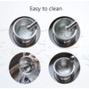 Tera 18/8 Stainless Steel Mortar and Pestle with Brush,Pill Crusher,Spice
