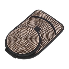 HEROFFIX Car Sunglasses Clip Magnetic Universal Sun Visor Eyeglasses Holder Clip PU Leather, Rhinestone Black, Gold 7x12cm/2.76 "x4.72" 1 Pcs