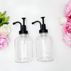 Glass Pump Soap Dispenser Kitchen Hand Soap Dispenser Sour Cream