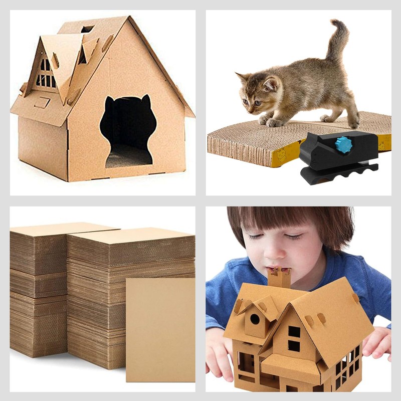 Dongcill Cardboard Cutter for Cat Scratchers, Printed Cardboard Cutter, 3D