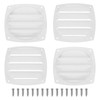 sourcing map 4 Pcs Boat Vent Cover, 5.31x5.31 Inches Plastic