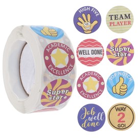 Ciieeo 2 Rolls School Reward Stickers for Boys and Girls Aesthetic Classroom Stickers Motivational Teacher Supplies