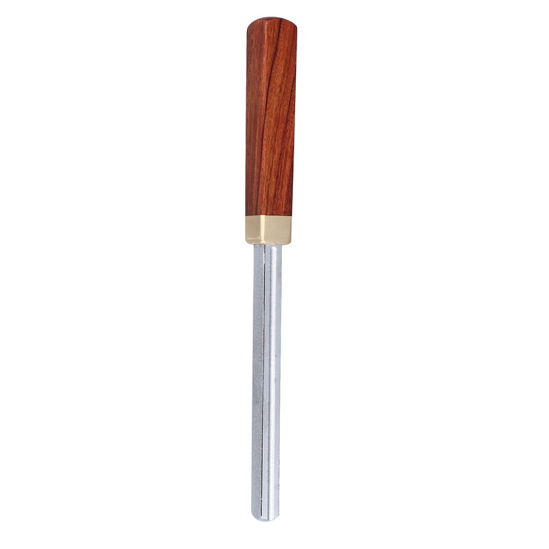 Guitar Fret Crowning File Chrome Plated Solid Wood Handle Fret