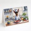 Caroline's Treasures Miniature Pinscher The Chef Greeting Cards Pack of