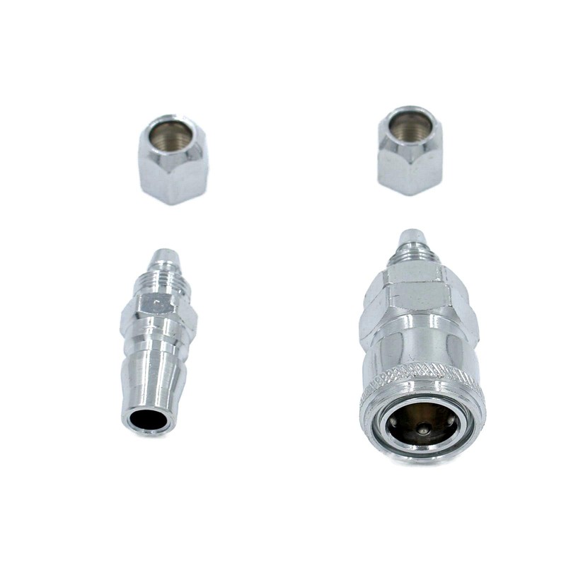 JomMart TL0452 Air Coupler Set of 5 for Urethane Hose