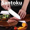 Rynal Ceramic Knife Santoku Knife Meats Fruits Vegetables Knife -