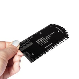 Baroque NEW Guitar Ruler String Action Ruler Gauge Tool, Fret Rocker Luthier Tool Guitarist Gift, Guitar Set Up Tool Kit for Electric Bass Acoustic Guitar Ukulele Mandolin Banjo -BONUS LEATHER CASE