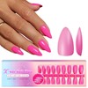 SXVME Soft Gel Nail Tips Medium Almond Gel X Nails,
