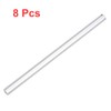 TOP-VIGOR 8Pcs Acrylic Square Rod, 10mm x 10mmmm x 250mm