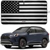 Autopect Windshield Sun Shade - American Flag Design, High-Resolution Sun