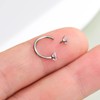 Oufer 18G/20G Horseshoe Internally Threaded & Threadless AAA+ Grade CZ