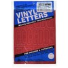 Permanent Adhesive Vinyl Letters & Numbers: 3" Gothic Red
