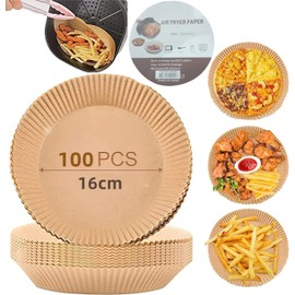 Air Fryer, Air Fryer Paper, Cooking Mat, 6.3 inches (16 cm), Disposable Paper Liner, Air Fryer Paper Plate, Non-Fryer, Air Fryer, Accessories, Mucosa, Dim Sum Cooking Paper (Round Inner Diameter 6.3