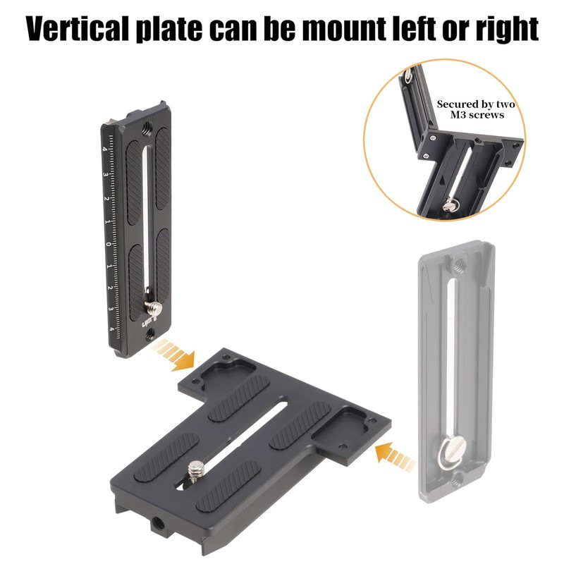 FocusFoto L Bracket Vertical Horizontal Switching Camera Quick Release Plate