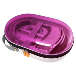 AWINNER Compatible for Apple Vision Pro Case,Accessories VR Headset with Elite Strap,Ultra-Sleek Design for Travel (Purple)