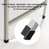 sourcing map 50mm x 50mm Angle Iron Foot Pads L