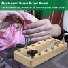 Juego De Tablero Montessori Con Destornillador Para Niños