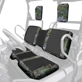 StarknightMT UTV Pioneer Seat Cover Bench Cover Compatible with Pioneer 700 700-4 2014-2025, Anti-UV Waterproof, Anti-Scratch, 1680D Fabric, Upgrade Wider Straps Durable (Camouflage Spell Black)