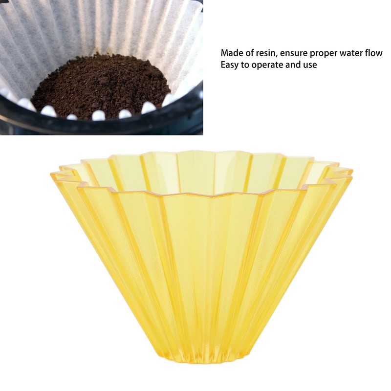 Coffee Filter Cup Resin Conical Reusable Hand Brewed Coffee Dripper
