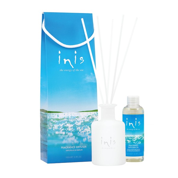 Inis The Energy of The Sea Fragrance Diffuser Set 3.3 Fluid Ounce