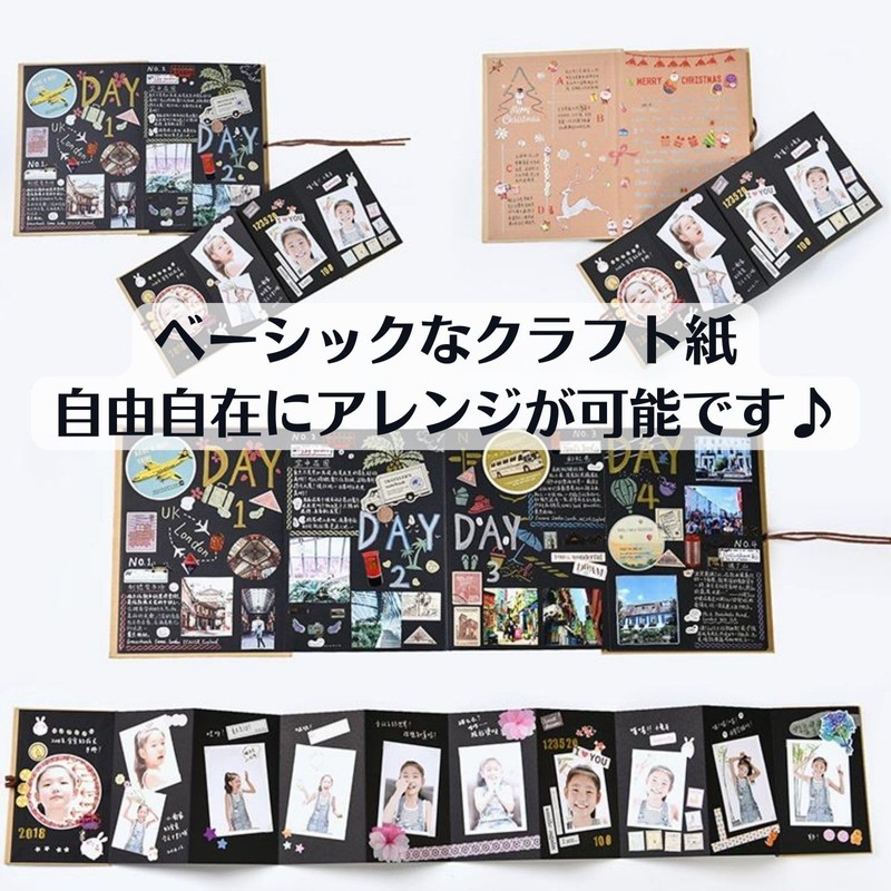 Copeflap Handmade A4 Mount Scrap Album Bellows Accordion Style with