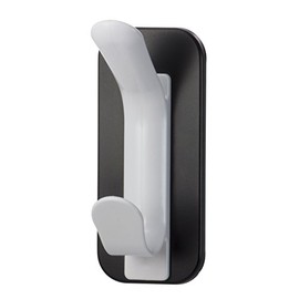 Officemate Magnet Plus Magnetic Double Coat Hook, Black/White (92522)