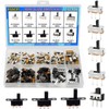 EGSCST 110PCS 9Values SPDT Micro Mini Slide Switch Kit 1p2t