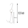 Alele 6PCS 12.5inch Double Meat Hooks,Stainless Steel Poultry Hook Roast