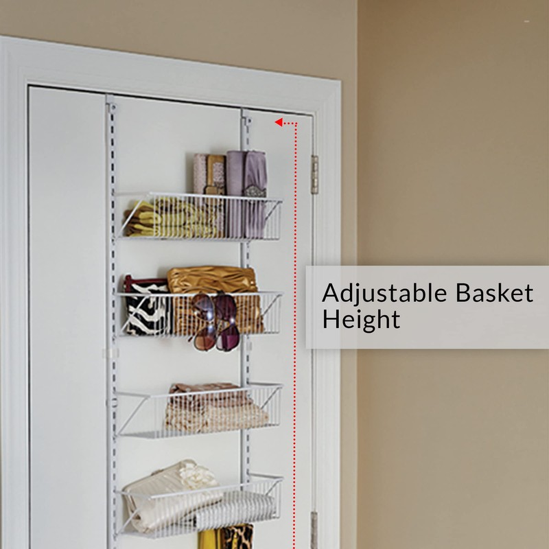 ClosetMaid 97535 Adjustable Wall & Door 8-Tier Basket Organizer, 18",