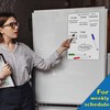 Magnetic Blank Fridge Whiteboard: 42x30cm with 4 Colourful Erasable Pens