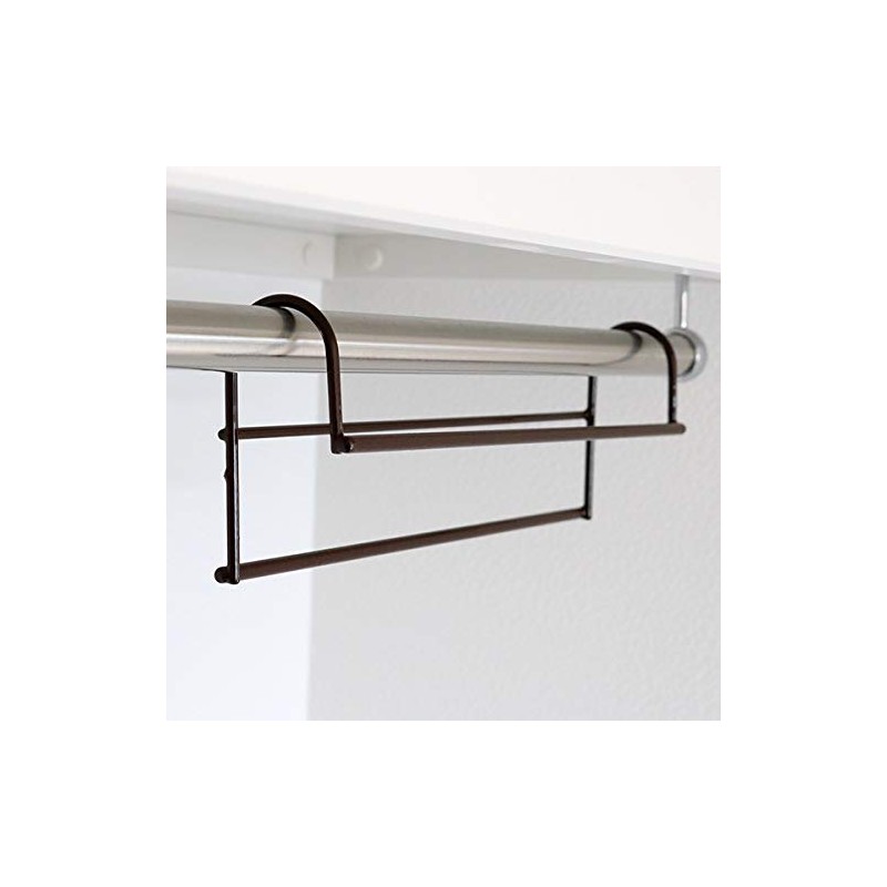 Hangers, Clothes Storage Up Hangers, Set of 2 (Brown)