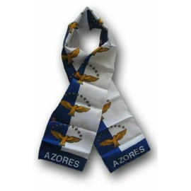 RFCO Azores Country Lightweight Flag Printed Knitted Style Scarf 8"x60"