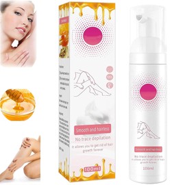 Eelhoe Mousse De Depilación Con Cera De Abejas, Crema Y Spray Para Depilación Suave Y Agradable Para La Piel, Adecuado Para Mujeres Y Hombres (1Pc-100Ml)